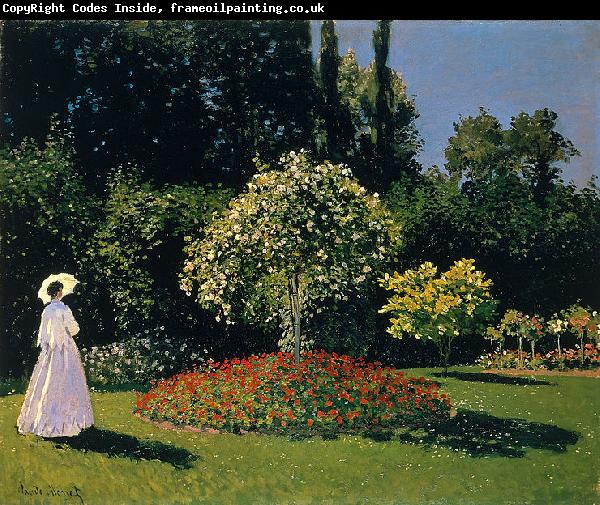 Claude Monet Marguerite Lecadre in the Garden